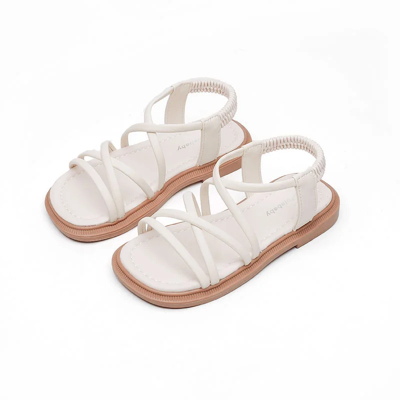 Niña, Sandalias de Verano de Nuevo y Versátil de la Moda Encantadora Princesa de los Zapatos de los Niños de la Suela Blanda Zapatos de Playa