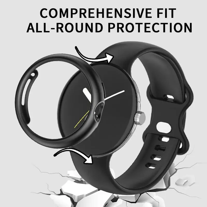 Suave Borde de la Película Protectora de Smartwatch Completo de la Cubierta de la PC Para Gafas de Píxeles de la Pantalla del Reloj Protector de Pantalla de Reloj Inteligente Accesorios