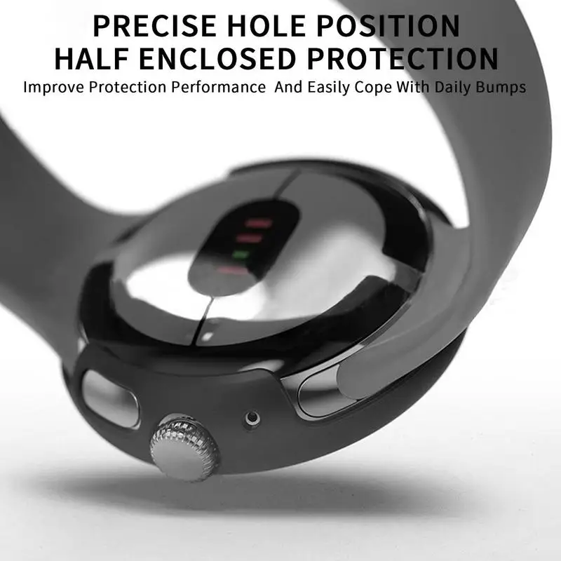 Suave Borde de la Película Protectora de Smartwatch Completo de la Cubierta de la PC Para Gafas de Píxeles de la Pantalla del Reloj Protector de Pantalla de Reloj Inteligente Accesorios