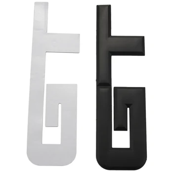 3d Gt Logotipo de la etiqueta Engomada del Coche de la Moda Automóvil Decoración de la etiqueta Engomada Para la atención 1 2 3 7 Mondeo Negro