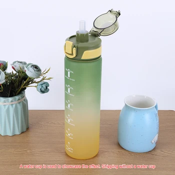 5pcs Taza de Agua de Paja Fácil De Usar Reutilizables Paja de Beber para 2400ML 1000ML Botellas de Agua Cristalería Accesorios