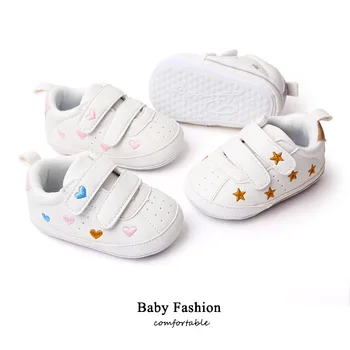 Bebé Clásico de Zapatillas de deporte del Recién nacido Deportes Bebé Niños Niñas Primero Caminantes Zapatos de Bebé Niño antideslizante Zapatos de Bebé de Impresión de la Estrella
