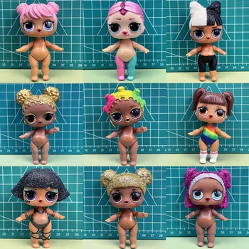DIY Desnudo muñecas 1pc Original 8CM Hermana Desnuda Muñeca Multi-Series de Vestir Muñecas Juguetes de los Niños Regalo de Cumpleaños