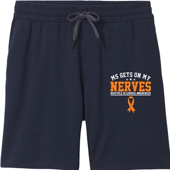 La Esclerosis múltiple Pone De los Nervios MS Conciencia Cortos y Shorts más Reciente de Algodón de Ocio de Estilo Simple de los Hombres