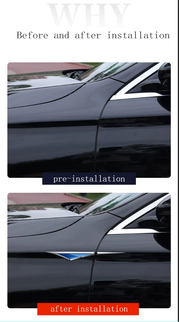 2 Piezas de Metal de Optimización de carrocería de Automóviles Frente a la Puerta Decorativos Adhesivos para Toyota FJ Cruiser de los Accesorios del Coche