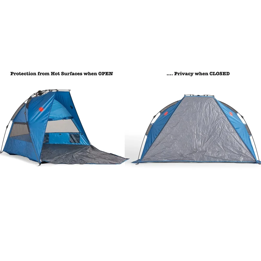 Instantánea 4 Persona Fácil De Configurar Sol Refugio - Azul Suministros Para Acampar Flete Gratis Caminata En La Naturaleza Camping Carpa De Viajes De Tiendas De Campaña Al Aire Libre