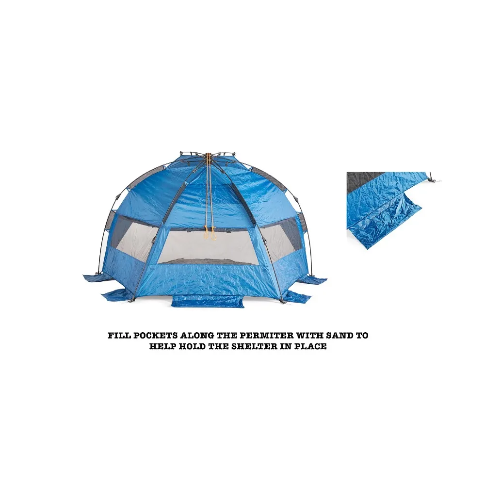 Instantánea 4 Persona Fácil De Configurar Sol Refugio - Azul Suministros Para Acampar Flete Gratis Caminata En La Naturaleza Camping Carpa De Viajes De Tiendas De Campaña Al Aire Libre