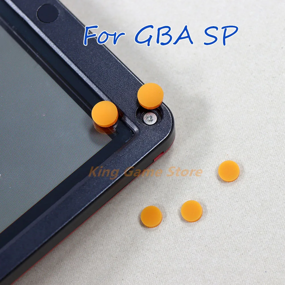 5sets Reemplazo de la Almohadilla de Goma Para GBA SP Tornillo de Polvo Enchufe de Tornillo de la Tapa de Agujero del Tapón de Goma Para Gameboy Advance SP Consola de juegos
