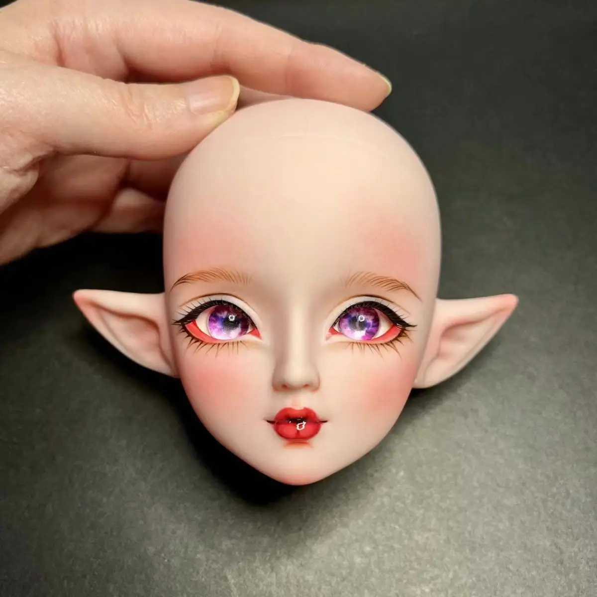 Nueva 1/3 de la Muñeca de la Cabeza Con el Maquillaje de Elf Muñeca de Cabeza Para el Maquillaje de Muñeca de la Cabeza Con 3D Coloridos Ojos