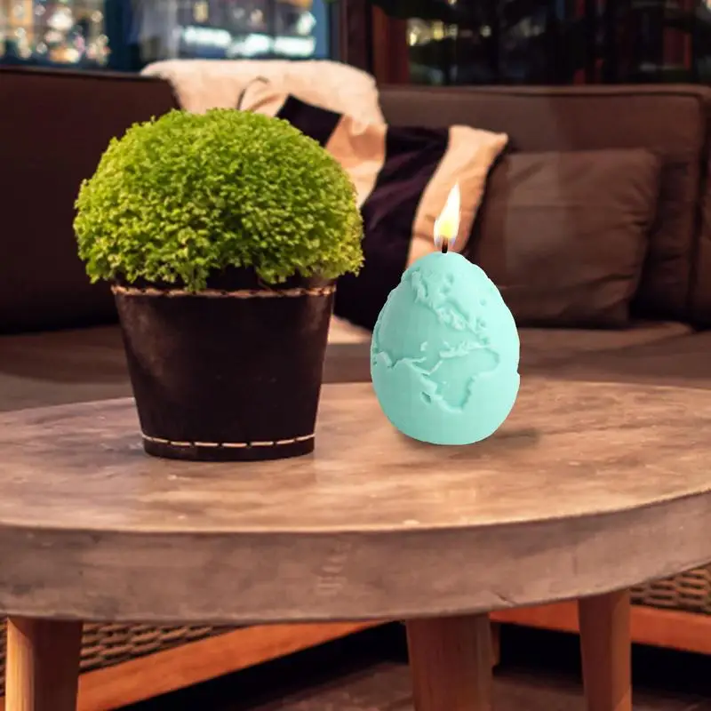 Huevo de pascua de Chocolate del Molde 3D de la Tierra de Textura Molde Para Hacer Jabón DIY Moldes de Silicona Para Hacer Velas Perfumadas, Jabones de Cera Resina