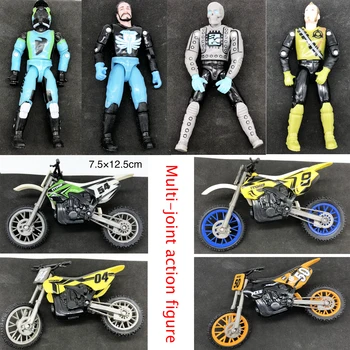 1:18 Motocross Racer Multi-Acción Conjunta De La Figura 3.75 Pulgadas Esqueleto Soldado De Juguete