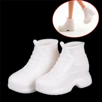10 Pares de la Moda Blanco de la Muñeca de las Zapatillas de deporte de los Zapatos de Regalo para 30cm muñeco Mejores Regalos de Cumpleaños Muñecas Accesorios