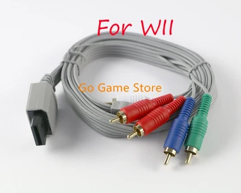 10pcs Para Nintendo Wii 1.8 m Cable AV por Componentes de Alta Definición 1080i/720p HDTV AV Cable del Adaptador de Audio Cable de Alambre 5RCA