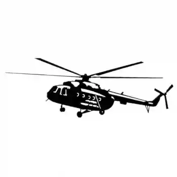18 CM*8 CM etiqueta Engomada del Coche Mi-8 Helicóptero Automático de la etiqueta Engomada del Coche Pegatinas Removibles de los Accesorios del Coche