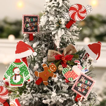 2023 Hombre De Pan De Jengibre De Navidad De Madera Clips Feliz Navidad Decoraciones Para El Hogar De Navidad Ornamento De Navidad Noel Regalos De Año Nuevo