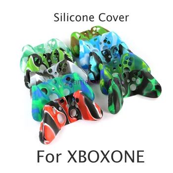 20pcs Para Xbox One Suave Camuflaje de Silicona Cubierta de la funda Protectora para el Controlador de XBOXONE