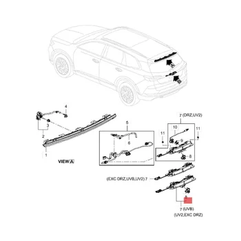 23390514 Coche Inversa de Visión Trasera de Copia de seguridad de la Cámara de los Accesorios del Coche para Chevrolet Equinox 2019 84676845