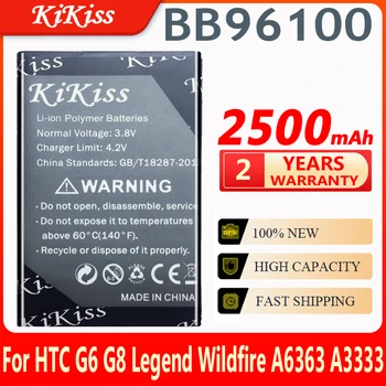 2500mAh BB96100 Batería Para HTC Evo 4G Legend G6 Wildfire A3333 A3366 A3360 A3380 G2 G6 G8 A6363 A6390 A7272 Teléfono Móvil