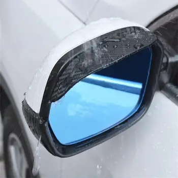 2Pcs Coche Lado del Espejo Retrovisor de la Lluvia Ceja Visor Universal de PVC Auto Espejo protector de Lluvia Sombra Exterior de Accesorios de Coches Estilo