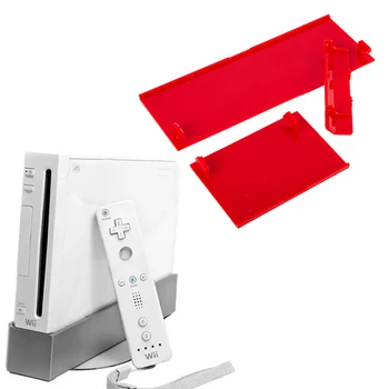 3 En 1 Rojo de Memoria de la Tarjeta de la Puerta Cubierta de la Ranura Para Diferentes Consola Wii Reemplazo de la Tarjeta SD de Expansión Conector de la Cubierta a prueba de Polvo