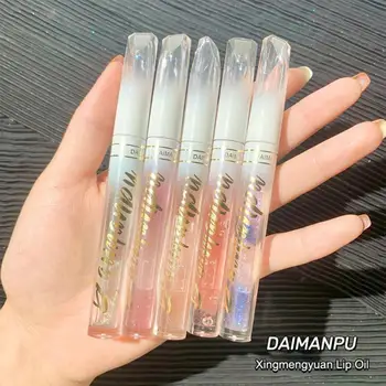 3colors Labio Aceite Nacarado Brillo de Labios Transparente Lip Glaze Impermeable de Base Hidratante de Labios Maquillaje para la Belleza de la Mujer de Cosméticos