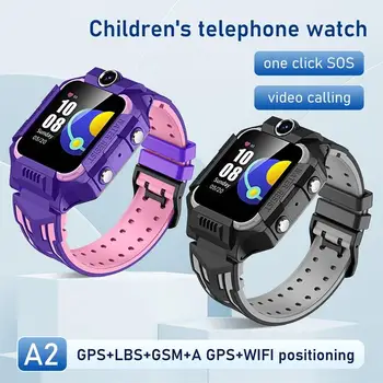 4G Niños Smartwatch de 1,44 pulgadas con GPS+WIFI Posicionamiento de la Llamada de Vídeo Impermeable de Inserción de Tarjetas de Alta definición de Pantalla Táctil Reloj Inteligente