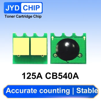 4pcs B540A 125A Toner Chip de Cartucho para HP CP1213 1214 1215 1216 1217 CP1513n 1514 1515 1516 1517 1518 1519 Chips de Reset de la Impresora
