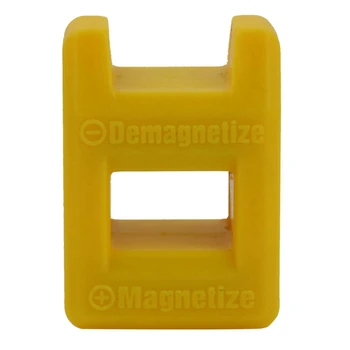 4X Destornillador Magnetizador Desmagnetización Demagnetizer Magnético de la Práctica de Recoger la Herramienta de Color:Amarillo