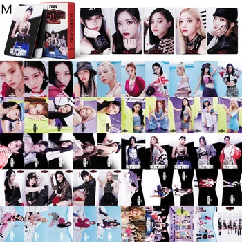 55pcs/set KPOP ITZY Pequeña Tarjeta de MATAR a MI DUDA Álbum Lomo de la Tarjeta de Regalo Chi Lia Shin Yu-jin Lee Chae-jeong Yuna Impresión de la Foto de la Chica Regalo