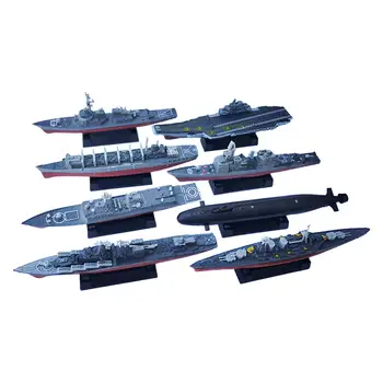 8 Piezas de Plástico Modelo de Buques de guerra de la Nave de los Kits de BRICOLAJE Armar Rompecabezas Juguetes Rompecabezas Juguetes Modelo de la Aeronave para Niños niños Niños