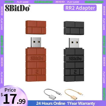 8Bitdo USB Adaptador Bluetooth Inalámbrico RR2 Receptor Para Windows,Mac,Nintendo Interruptor,Raspberry Pi, Android TV Box, Retrofreak
