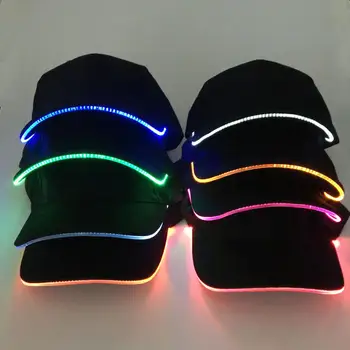 A3 Ajustable 2023 Nuevo Diseño LED de la Luz de las Gorras de Béisbol Brillante Ajustable Sombreros Perfecto para la Fiesta de Hip-hop Ejecutar y mucho Más