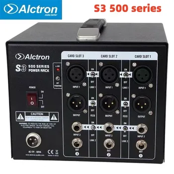 Alctron S3 500 módulos de la serie phantom power y XLR portátil chasis de 3 canales rack de potencia,para la grabación y actuación en el escenario