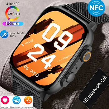 AMOLED 410 * 502 2-pulgadas de los Hombres y de las Mujeres del Reloj Inteligente de las Mujeres Personalizadas Relojes NFC Sueño de Monitoreo de Reloj para Android de Huawei, Los