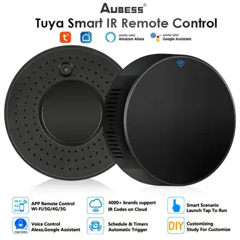 Aubess Tuya WiFi de Control Remoto IR Alexa Google de Voz Inteligente de Infrarrojos del control Remoto Universal de Controlador Para TV/VENTILADOR/Aire Acondicionado