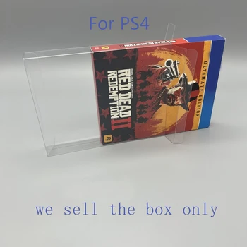 Caja transparente Para PS4 para Red Dead Redemption 2 Ultimate edition Caja de Hierro Limitada Recoger Juego de Cáscara de la caja de Almacenamiento