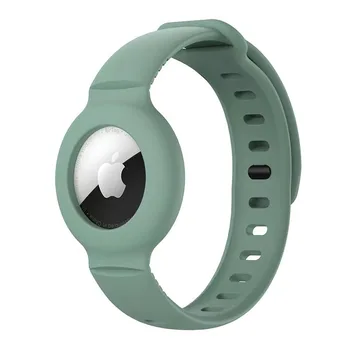 Caso para Apple AirTag Correa de Silicona de Aire Etiqueta de Anti-pérdida de la Pulsera de la Cubierta Protectora para los niños los Niños Tracker Localizador de la Banda de Reloj