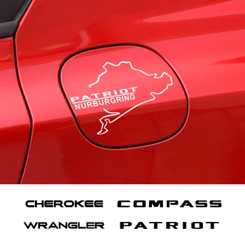 Coche De Combustible Tapa Del Tanque De Pegatinas Auto Calcomanía Accesorios Para Jeep Cherokee Comandante De La Brújula De La Libertad Patriota Rubicon TrailHawk Wrangler
