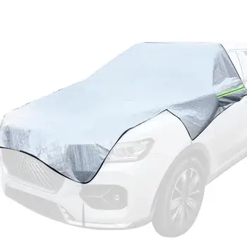 Coche Universal de Nieve Cubierta de Protección al aire libre Toldo Impermeable a prueba de Polvo Multifuncional de la Mitad de la Cubierta Exterior de la Herramienta Para Sedan SUV