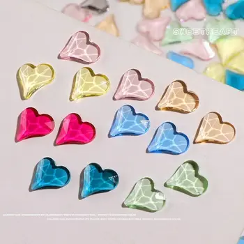 Cristal Torcido Corazón Belleza de Uñas Sinfonía Diamond Nail Art Rhinestones 3D del Clavo de la Joyería de BRICOLAJE, Materiales de Decoración de Uñas