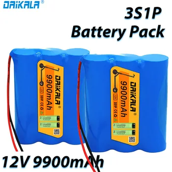 Daikala 100% Nuevas Protección de Gran capacidad 12 V 10 ah 18650 batería de litio Recargable de la batería de 12v 10000 mAh de capacidad con BMS