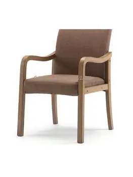 De madera maciza moderna silla de comedor simple nórdicos de nuevo presidente de la casa de estudio apoyabrazos de la silla de salón restaurante del hotel presidente