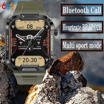 Diente azul Llamada Smart Reloj Impermeable de 400mAh de la frecuencia Cardiaca el Monitor de Recordar la Música de los Deportes Asistente de Voz Smartwatch Para IOS, Android