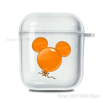 Disney Mickey Auriculares Caso para Apple AirPods 2 1 AirPods Pro 2 Anti-caída Auriculares Tapa Protectora con Gancho Personalizable