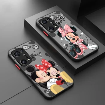Disney Mickey Minnie Fresco Para OPPO Realme 11 10 9 Pro Plus 9i 7i 8i 6S 5 5i 6i Pro Global 4G 5G Mate Translúcido caja del Teléfono