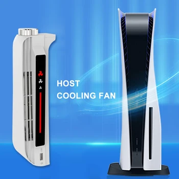 El Host de la consola del Ventilador de Refrigeración para PS5 con Ventilador Indicador de Nivel de Luz Ampliado de la Interfaz USB de la Consola de Juego USB Enfriador para Playstation 5