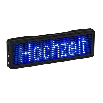 El indicador LED de Bluetooth Nombre de la Insignia de la batería Recargable de la Luz de Señal de BRICOLAJE Programable de Desplazamiento Mensaje de la Junta de Pantalla LED,Tipo 5