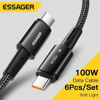 Essager 100W USB Tipo C A USB Cable USB-C EP de Carga Rápida Cable del Cargador del Cable Para el Macbook de Samsung, Xiaomi Tipo-C USBC Cable