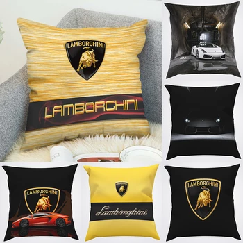 Funda de almohada Lamborghini Cojines Decorativos Fundas de Almohada de 50 x 50 Decoración de 40x40 Pilow Casos 45x45 Cojines Cubre