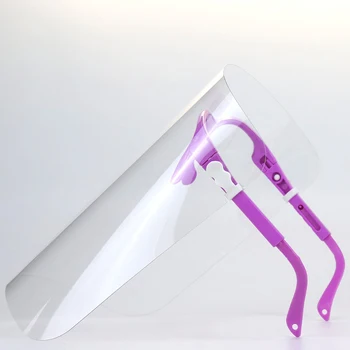 Gafas de Alta definición de Cocina de Plástico Anti-niebla máscara facial Protectora de Pantalla Ajustable Transparente Estante Escudo 3-engranaje de Producto